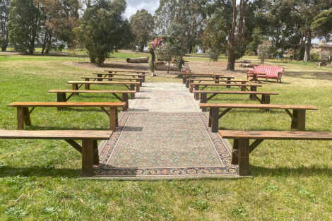 Rustic Bench Ceremony Package