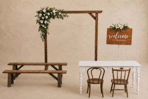 Rustic Bench Ceremony Package