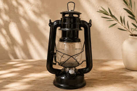 Vintage Lantern Black (LED)