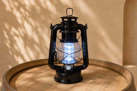 Vintage Lantern Black (LED)