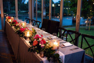 Bridal table décor 