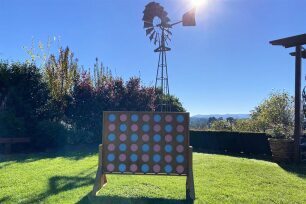 Our Giant Connect 4 ready to play in the Yarra Valley