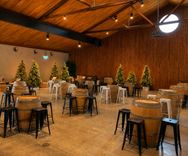 Cocktail Party setup for a corporate Christmas Party in Melbourne